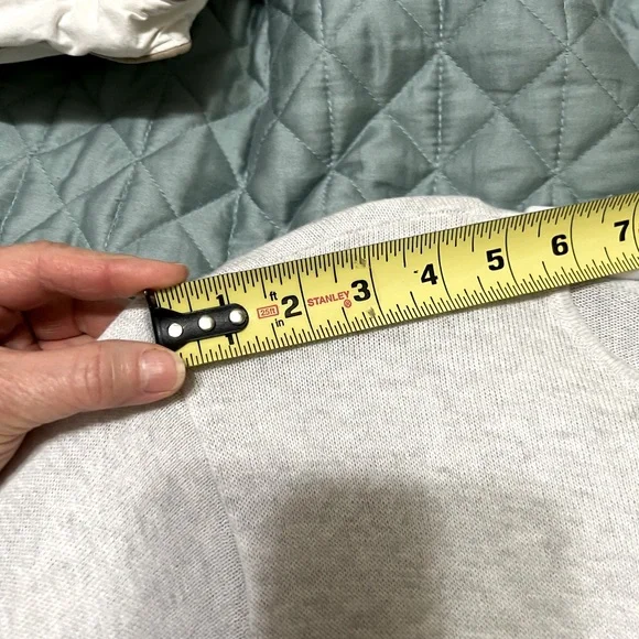 J Jill Sz Small Top cashmere cotton blend Gray long sleeves - Picture 11 of 12